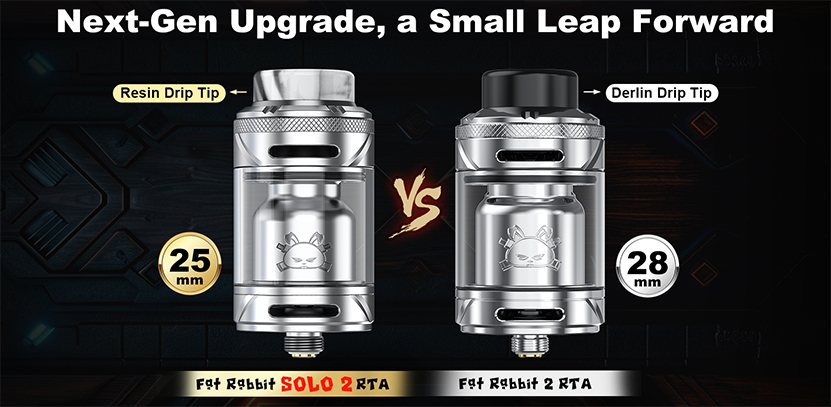 Hellvape Fat Rabbit Solo 2 RTA 810 Resin Drip Tip