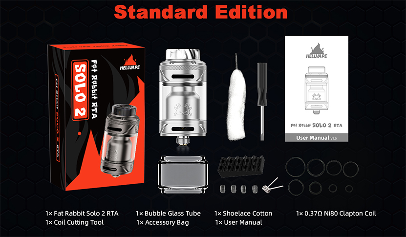 Hellvape Fat Rabbit Solo 2 RTA Package