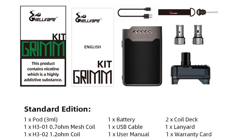 Hellvape Grimm Kit Features 8