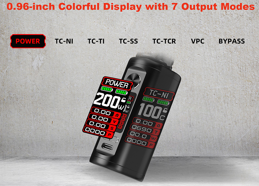 Hellvape H200 Mod Kit Output Modes