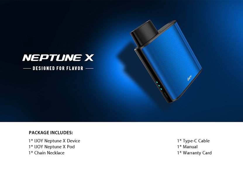 IJOY Neptune X Pod System Kit Package