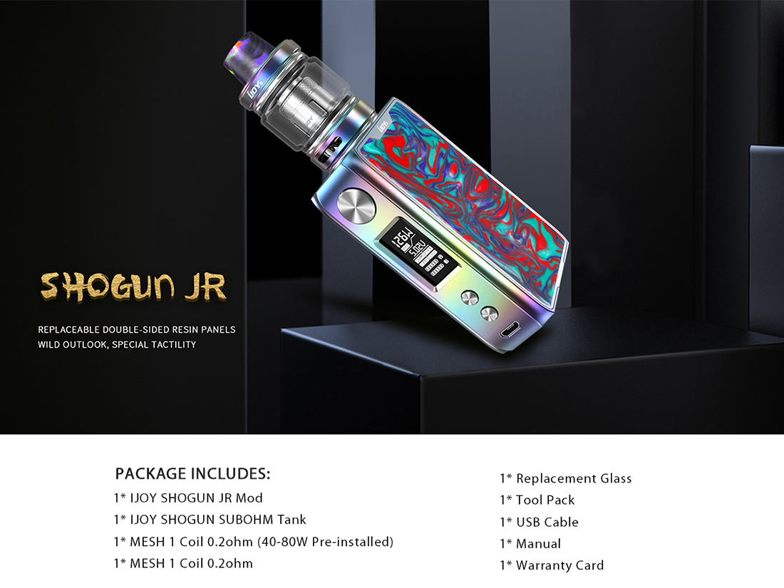 IJOY SHOGUN JR KIT Include