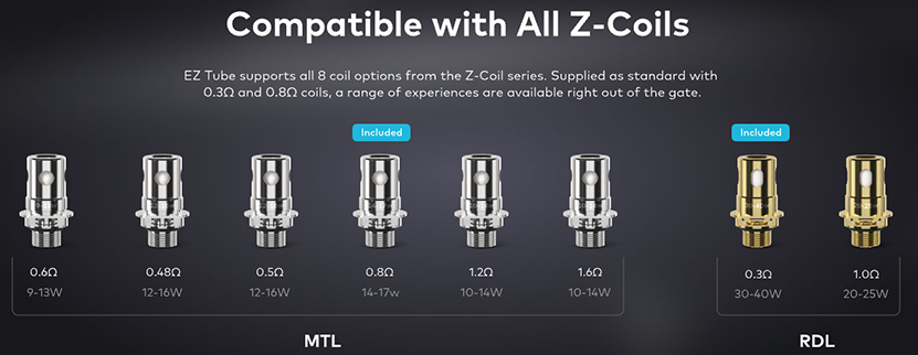 Innokin EZ Tube Zenith Minimal Kit Compatible Coils