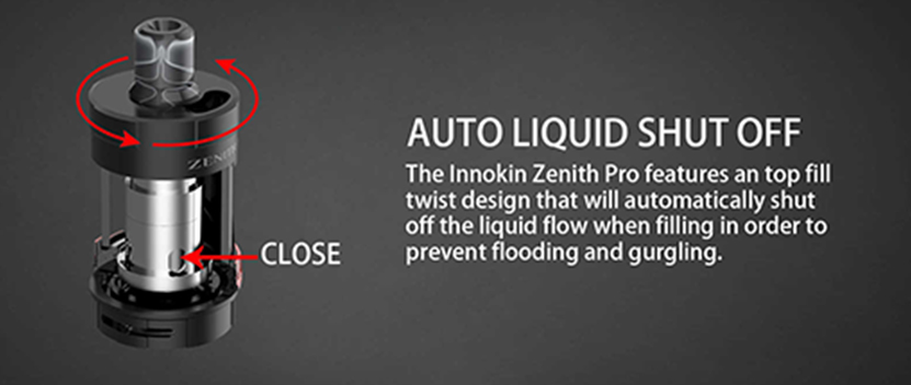 Innokin Zenith Pro Vape Tank Auto Shut Off