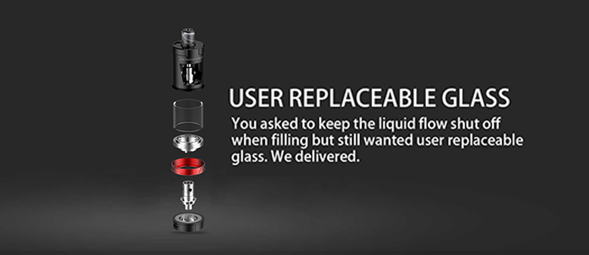 Innokin Zenith Pro Vape Tank User Replaceable Glass