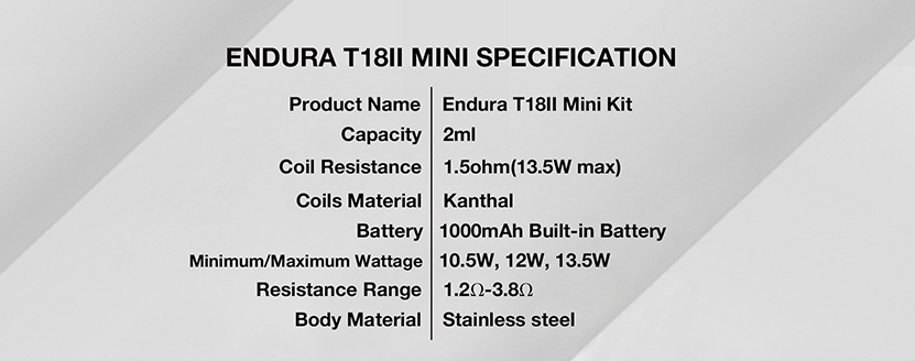 Innokin Endura T18Ⅱ Mini Kit Feature 7