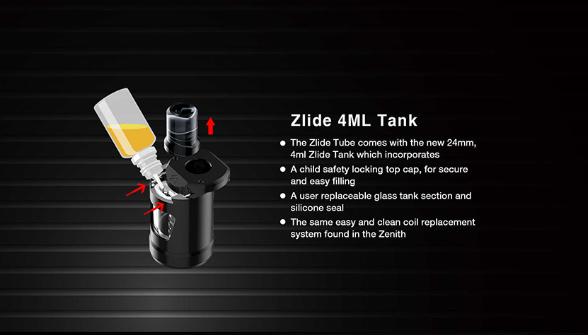 Zlide Tube Starter Pen Kit Tank 