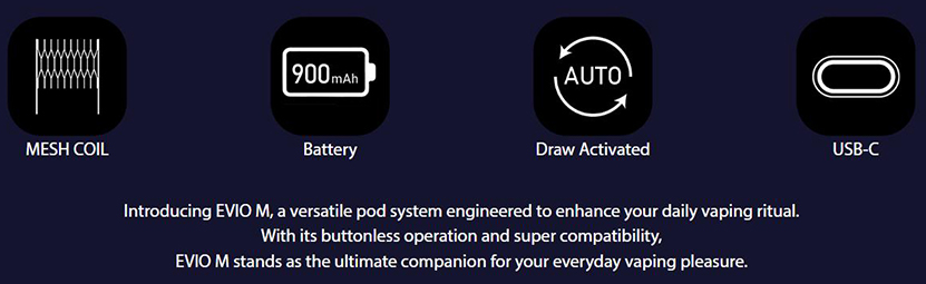 Joyetech EVIO M Kit Main Features