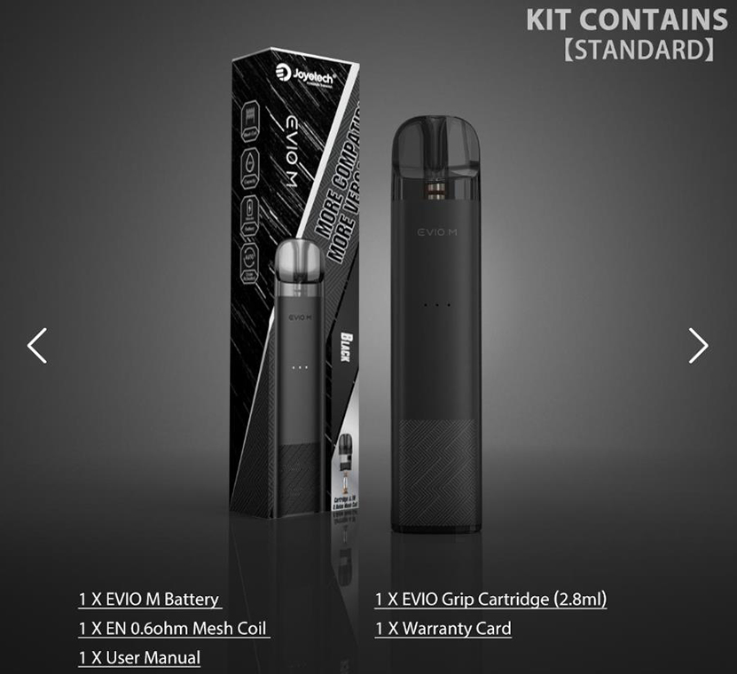 Joyetech EVIO M Kit Packing List