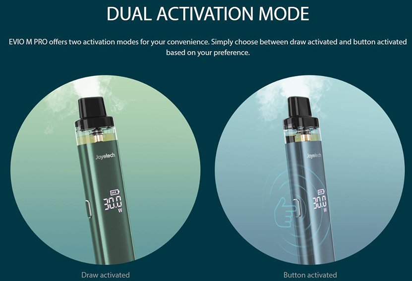 Joyetech EVIO M Pro Kit Dual Activation Mode