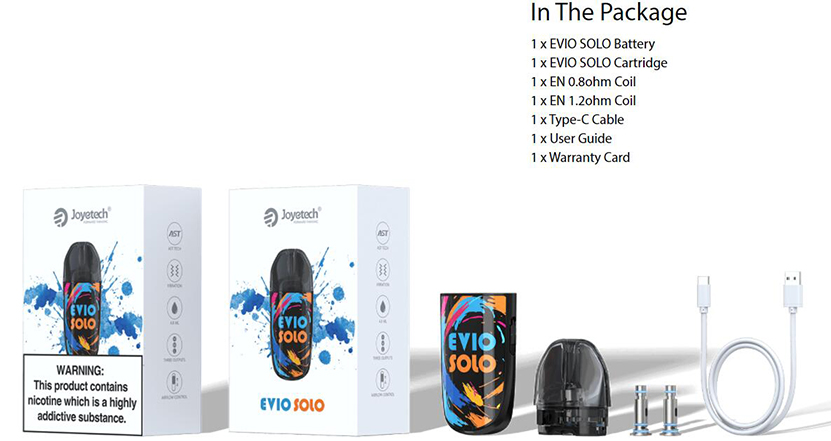 Joyetech EVIO Solo Kit Package