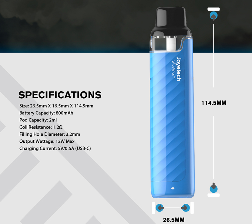 Joyetech WideWick Air Kit Specifications