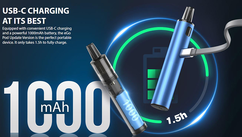 Joyetech eGo Pod Kit Update Version Battery Capacity