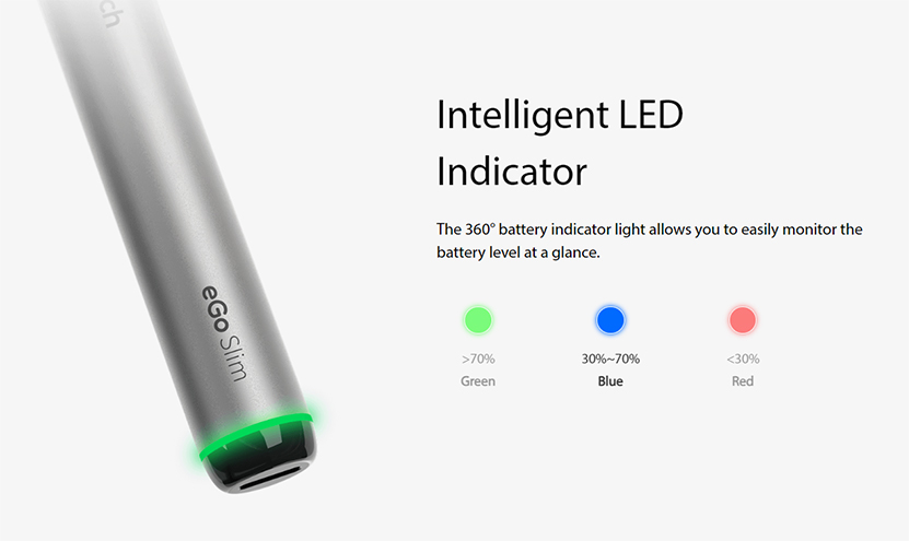 Joyetech eGo Slim Kit LED Indicator