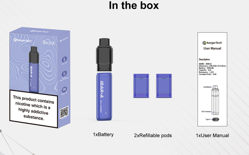 Kanger IBAR A Pod Kit 400mAh