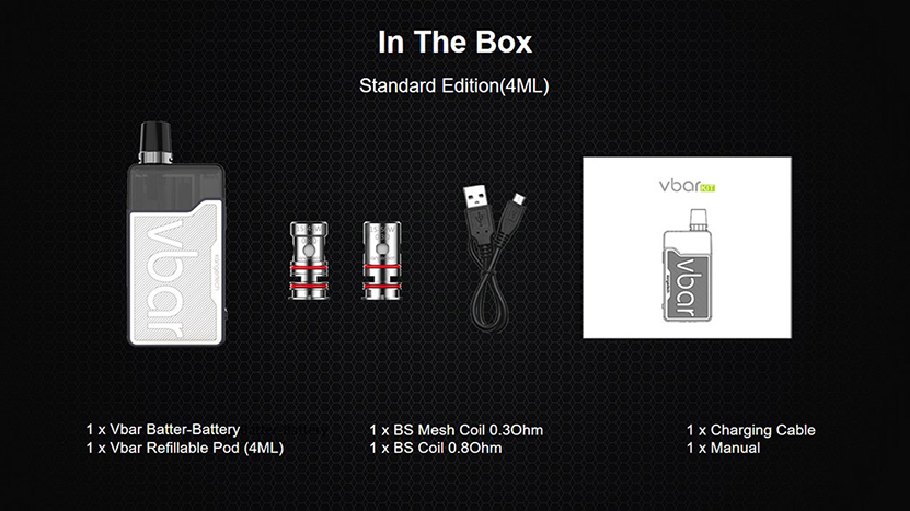 Kanger Vbar Kit Package