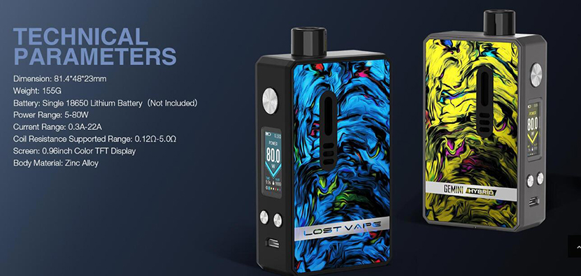 Lost Vape Gemini Hybrid Kit Feature 9