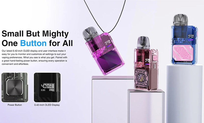 Lost Vape Thelema Elite Art 40 Kit OLED Display