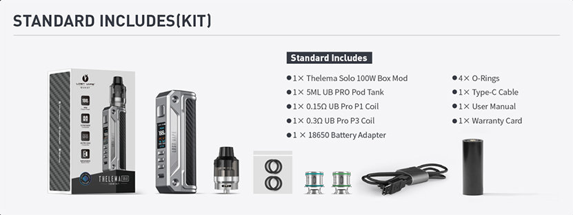 Quest Thelema Solo Kit by Lost Vape - Upper Limits