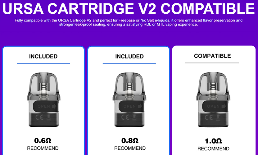 Lost Vape Ursa Baby 3 Kit Compatible