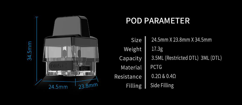 Naze Pod Cartridge Pod Parameter