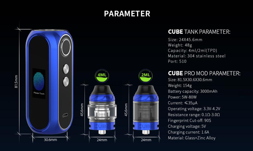 OBS Cube Pro 80W Mod Feature 6