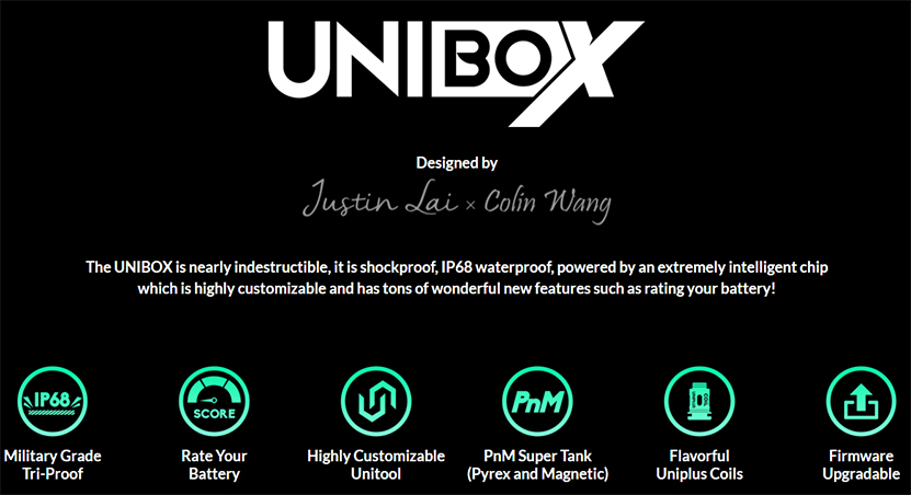 OXVA Unibox PnM Kit Feature 2