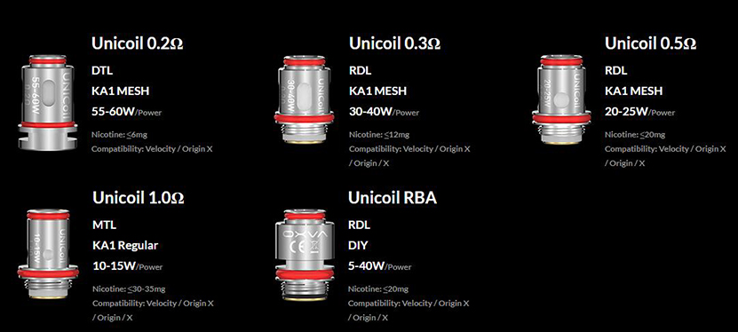 OXVA Unicoil Coil Feature 3