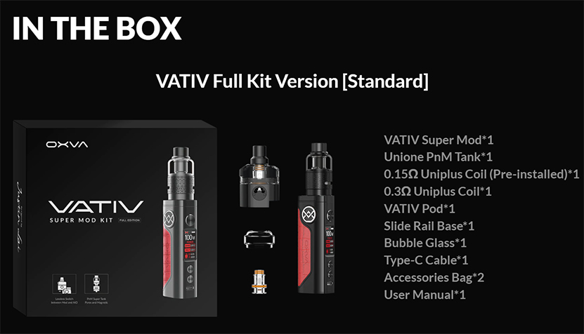 OXVA Vativ Kit Package