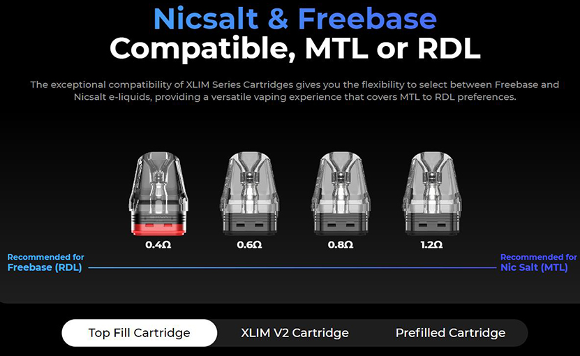 OXVA Xlim SE 2 Kit Compatible with Xlim Top Fill Cartridge