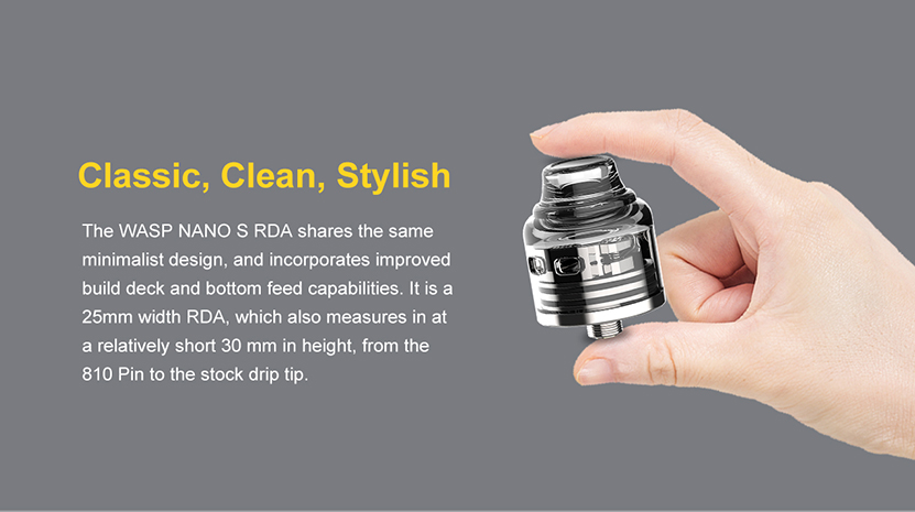 Wasp Nano S RDA Features