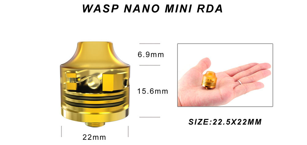 Oumier Wasp Nano RDA Size