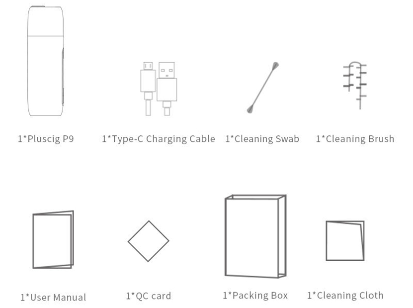 Pluscig P9 Kit Package