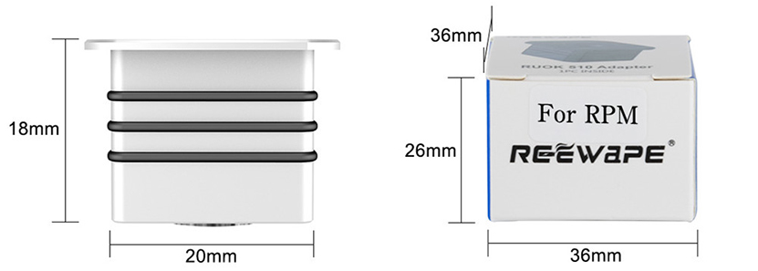 Reewape RUOK 510 Adapter for SMOK RPM Size