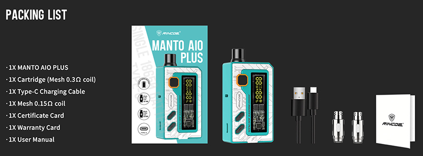 Rincoe Manto AIO Plus Kit Package List