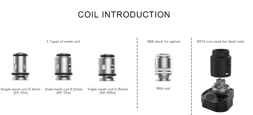 Rincoe Manto Max Cartridge Coil Compatible