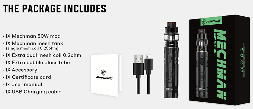 Mechman 80W Starter Kit Features 09