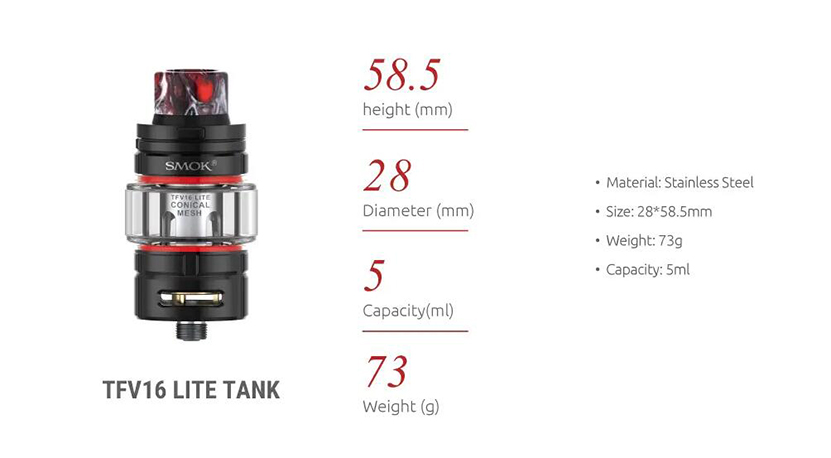SMOK TFV16 Lite Tank Features 1