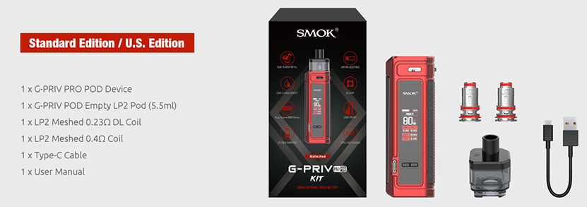 SMOK G-PRIV Pro Pod Kit feature12