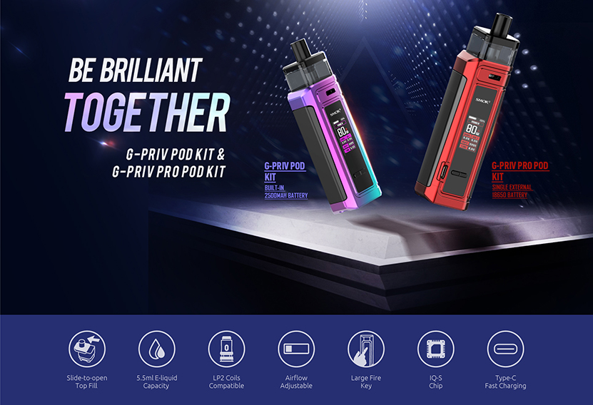 SMOK G-Priv Pod Kit 80W 2500mAh Pod Mod Kit