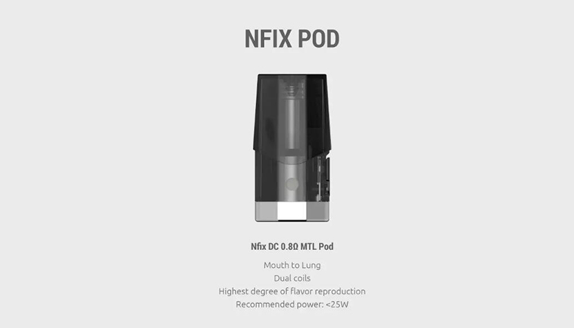 SMOK Nfix Pod Cartridge Features