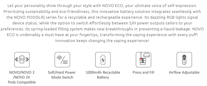 SMOK Novo ECO Kit Description