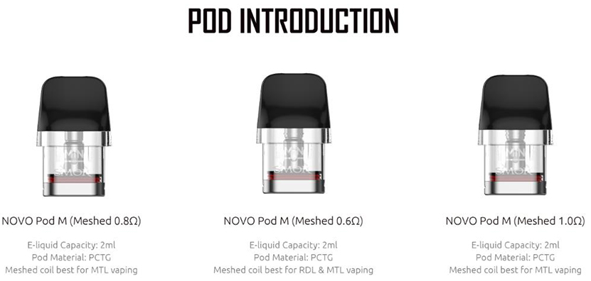 SMOK Novo GT Box Kit Compatible Pod