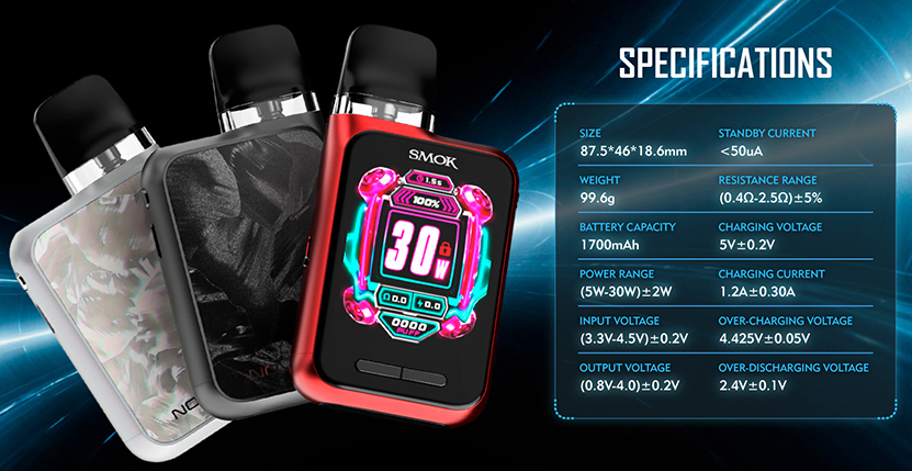 SMOK Novo GT Box Kit Specification