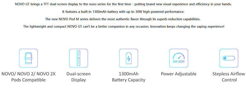 SMOK Novo GT Kit Features