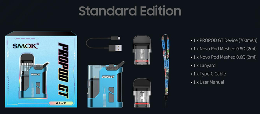 SMOK Propod GT Kit Packing List