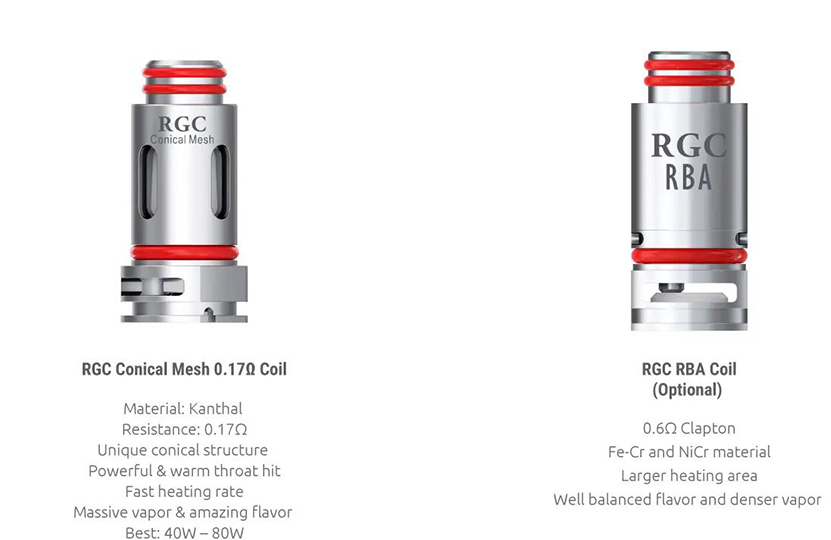 SMOK RGC Empty Pod Cartridge Coil intruduction 