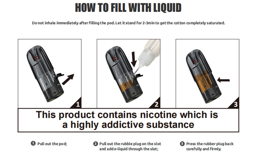 SMOK SOLUS Pod Cartridge Use