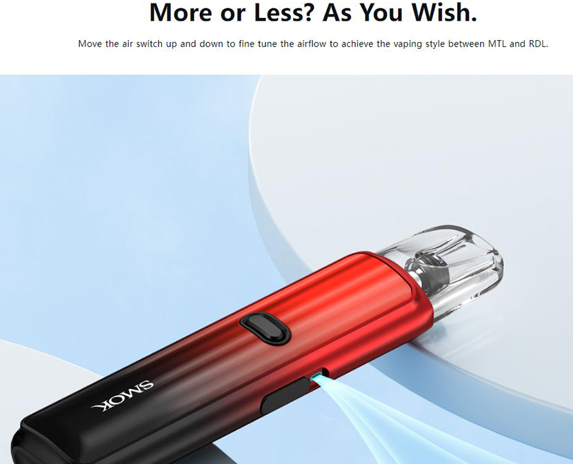 SMOK Solus GT Kit Airflow Adjustment