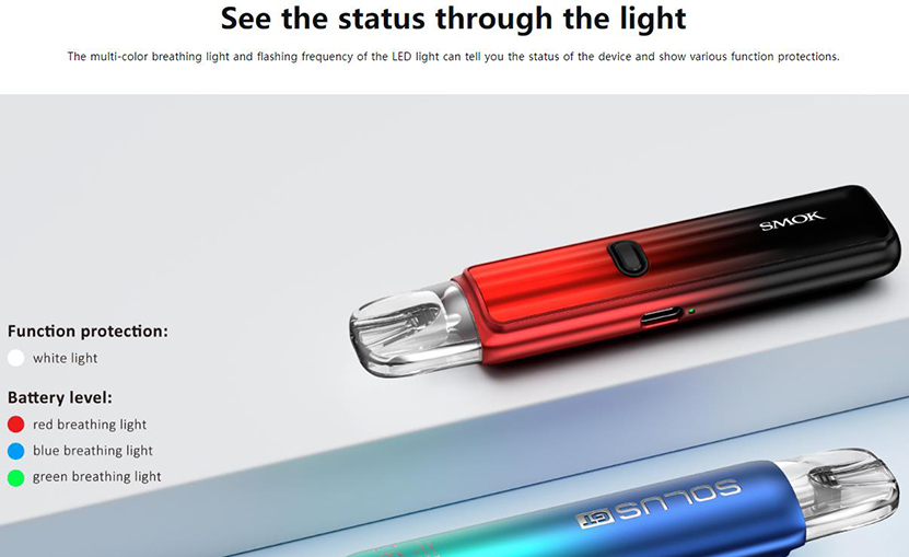 SMOK Solus GT Kit Battery Light